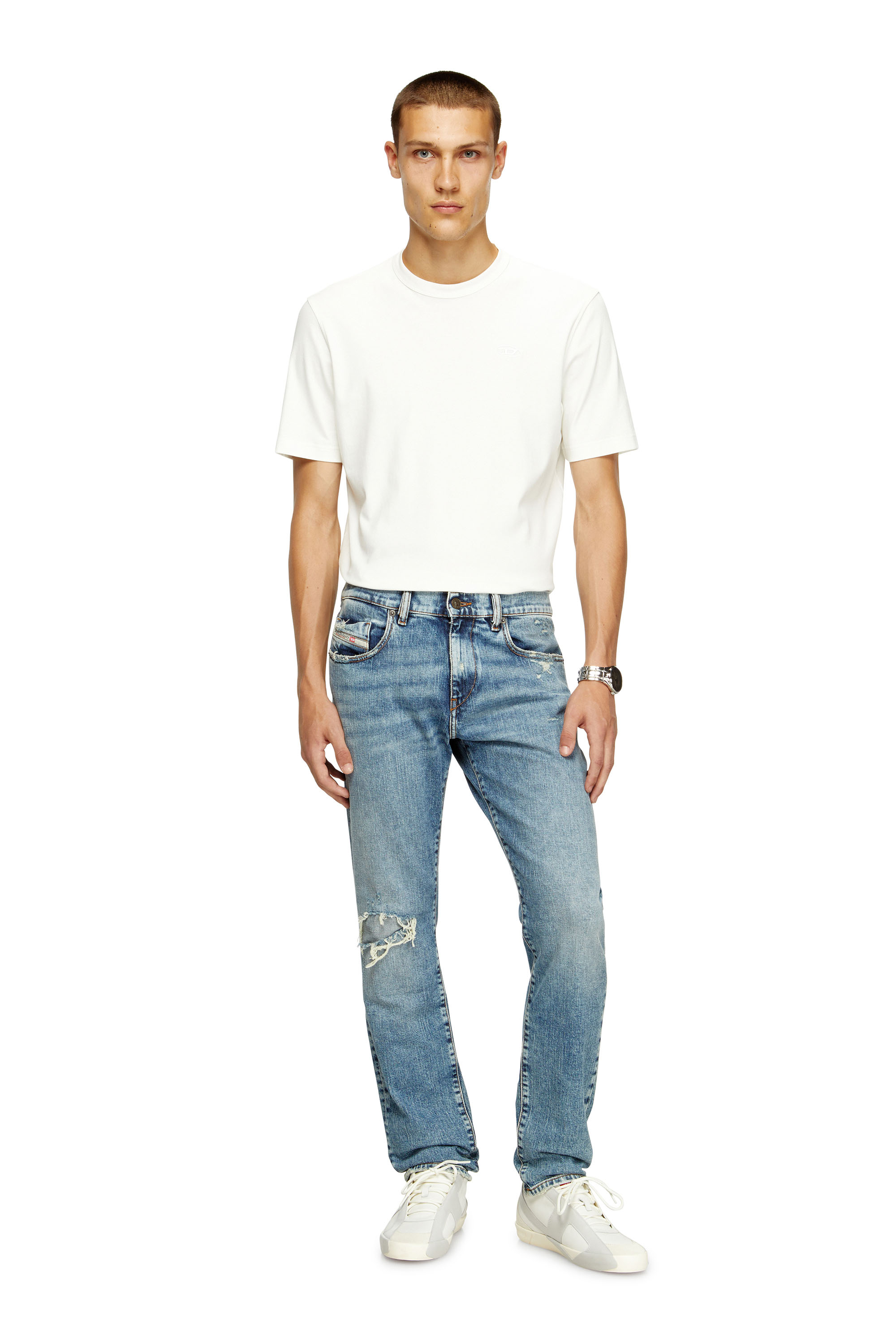 Diesel - Man's Slim Jeans 2019 D-Strukt 09L34, Light Blue - 2